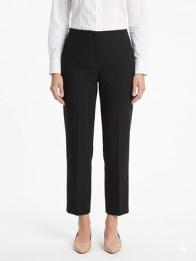 Rachel Zoe Black Tailored Ankle Pants High Waist Stretch Slim Fit 8
